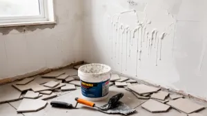 co pierwsze malowanie ścian czy układanie płytek