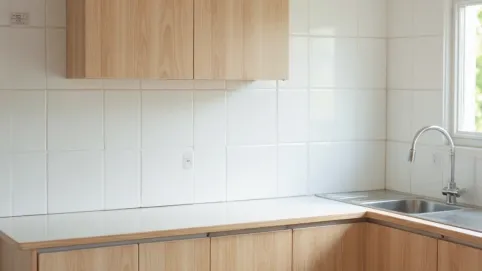 Układanie płytek 120x60 na ścianie w kuchni
